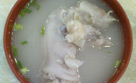 Casco de sopa de flor en la leyenda