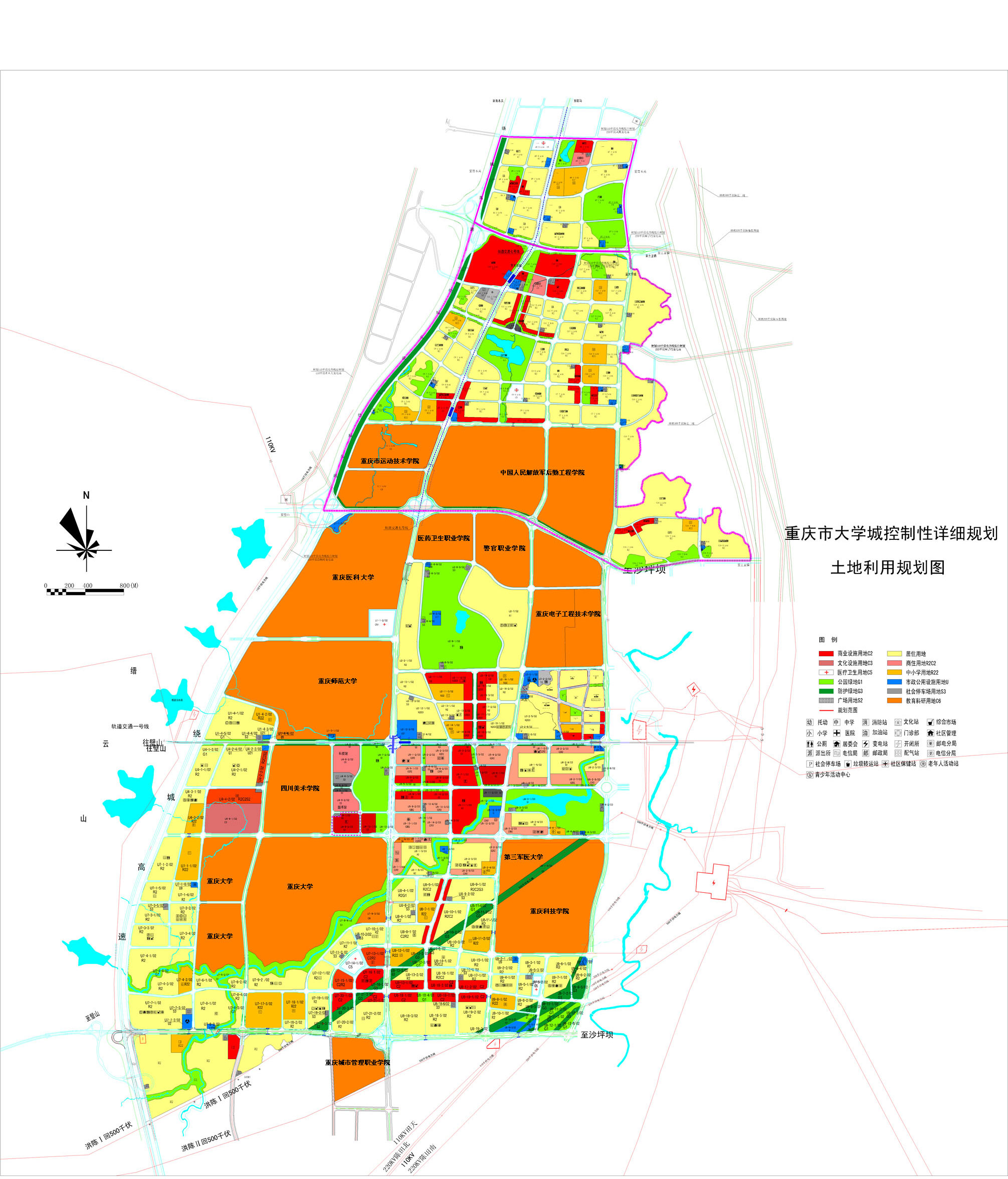 重庆大学城已经建成目前国内建设规模最大
