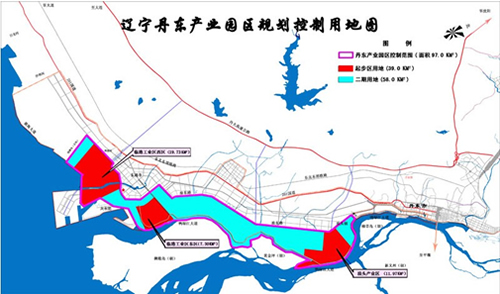 图示:丹东临港产业园区规划图