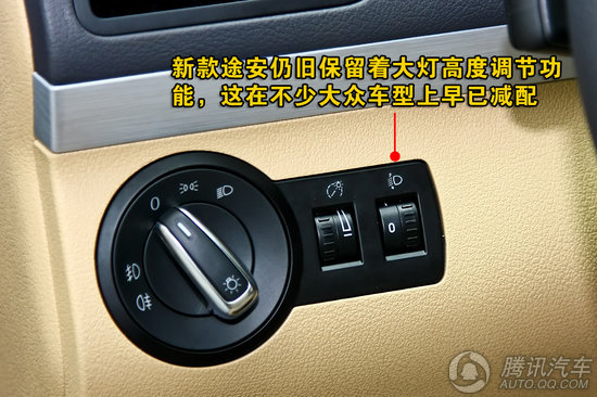 2011款 大众途安 1.4TSI 自动5座 智雅版 重点图解