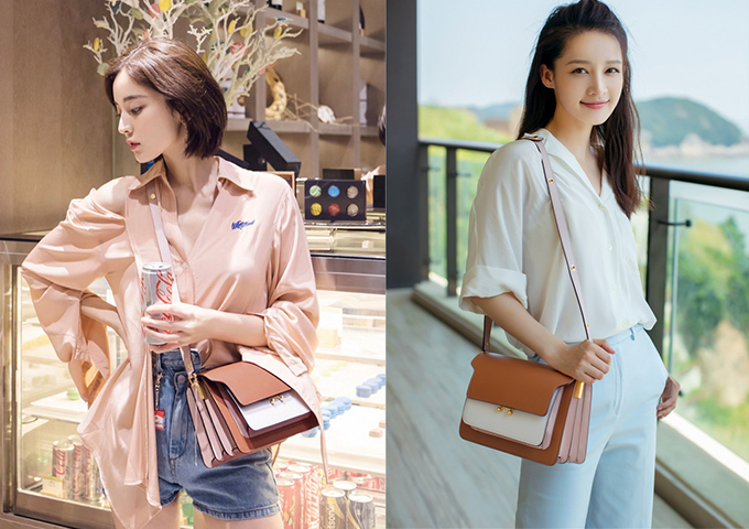 古力娜扎、李沁背起MARNI 古力娜扎、李沁背起MARNI