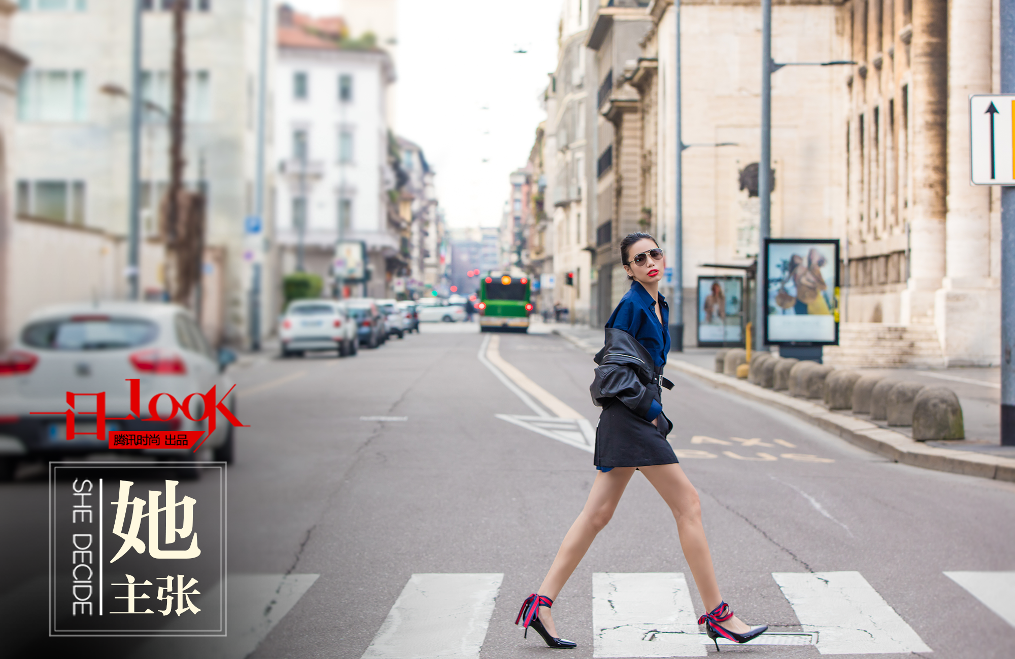 一日一Look 衬衫皮衣中性色 Linda向你扔了个"女强人"大礼包