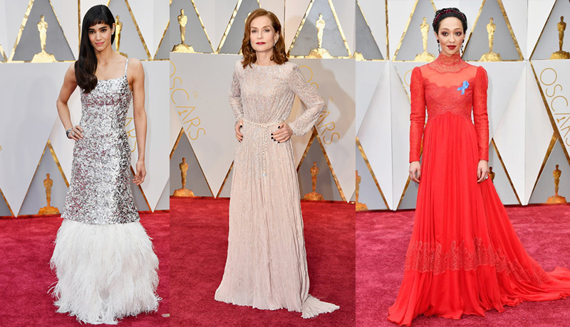 左:Sofia Boutella 中:Isabelle Huppert 右:Ruth Negga 左:Sofia Boutella 中:Isabelle Huppert 右:Ruth Negga