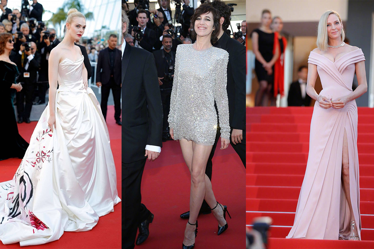 左:Elle Fanning 中:Charlotte Gainsbourg右:Uma Thurman 左:Elle Fanning 中:Charlotte Gainsbourg右:Uma Thurman