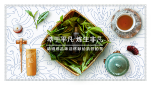 萃于平凡炼生非凡 请品味这杯献给肌肤的茶