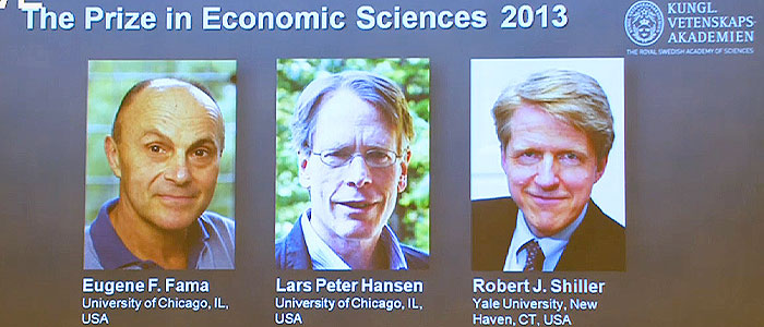 3名美国教授获2013年诺贝尔经济学奖
