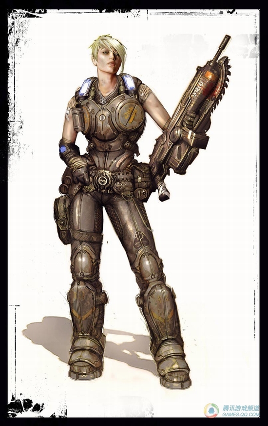 《战争机器3》人物和武器游戏设定图