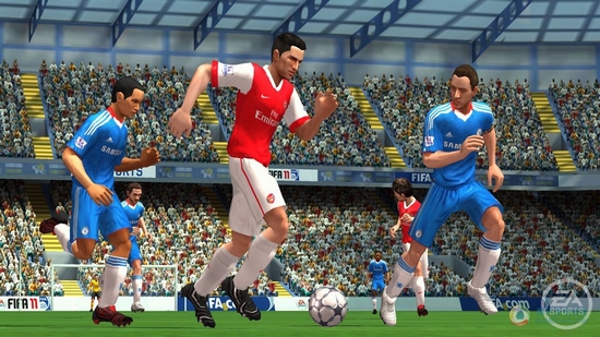 Wii《FIFA足球11》截图效果不敌PS3