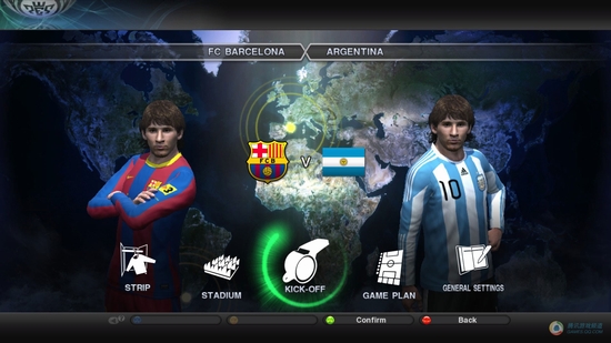 《实况足球2011》超炫游戏实际画面