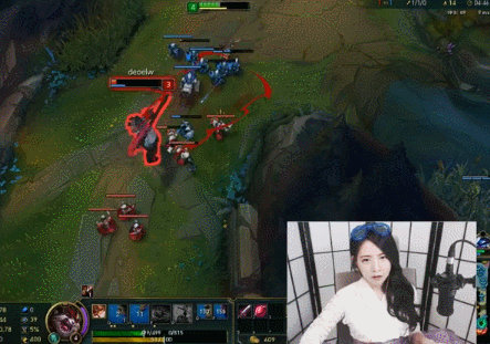 LOL狮子狗女主播用克烈逆袭10杀脱坑 结果还