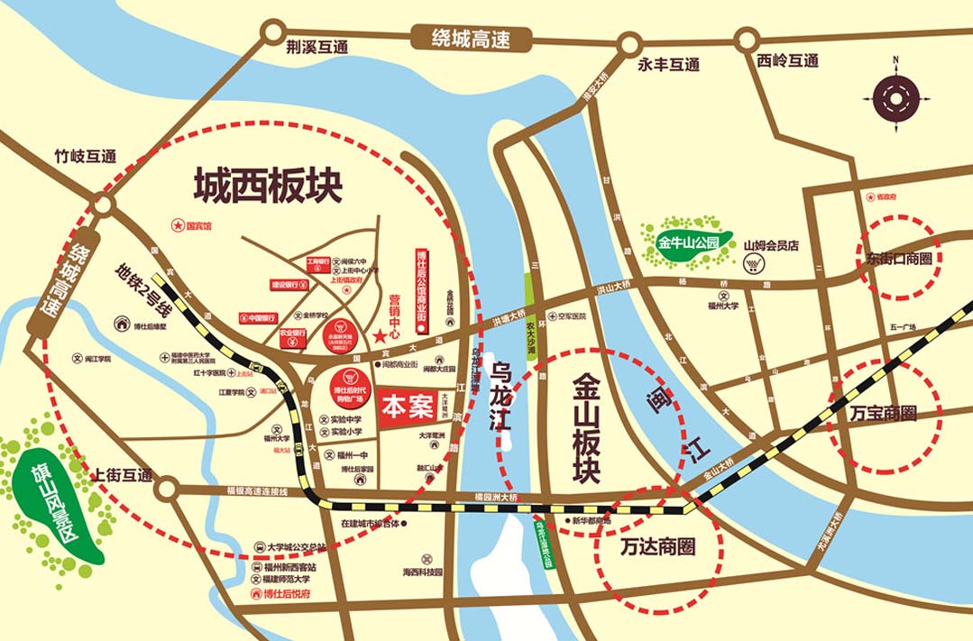 楼盘区位图