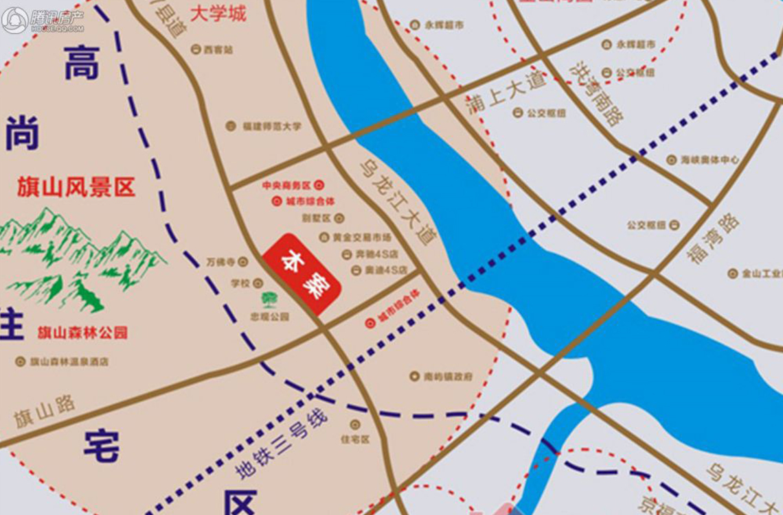 楼盘区位图
