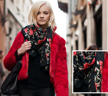 Sit tight in the winter wardrobe atmospheric field fur queen "