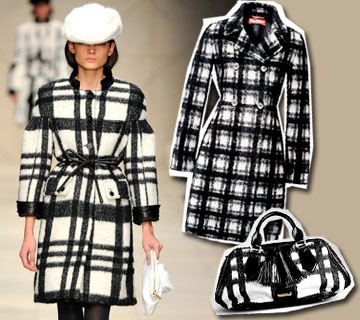 Poměr elegantní kabát Plaid nové sezoně