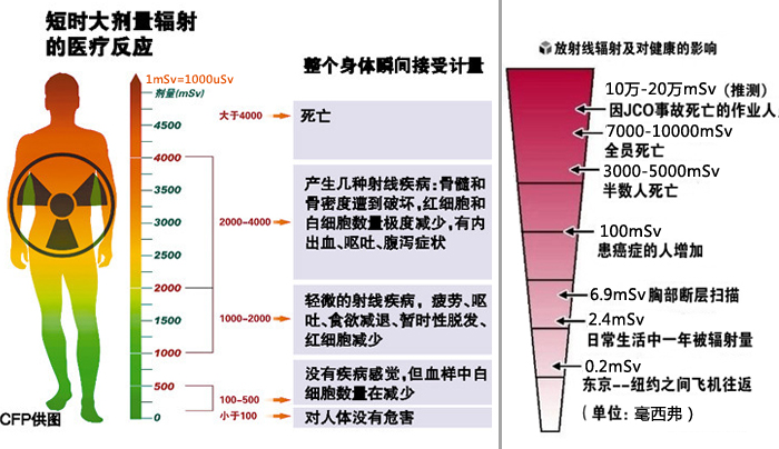 人体受辐射危害