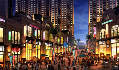 商业街区休息设施设计