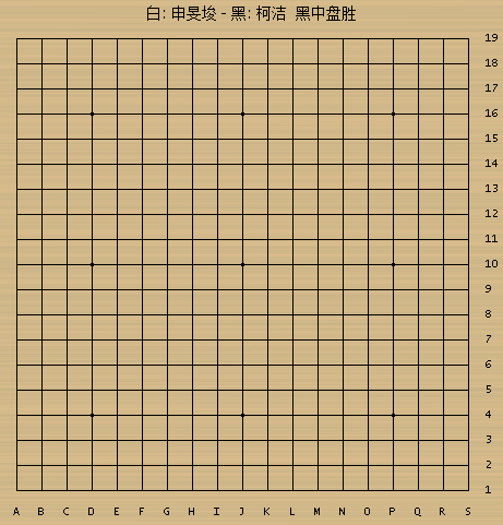 柯洁申旻埈棋谱