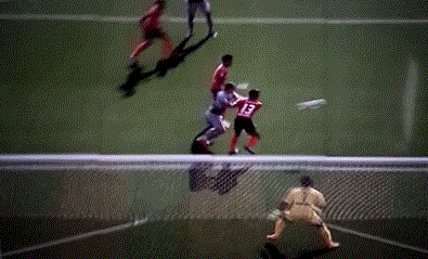 6月1日讯 哥伦比亚传奇门将伊基塔经典之作就是蝎子摆尾,在日本j2联赛