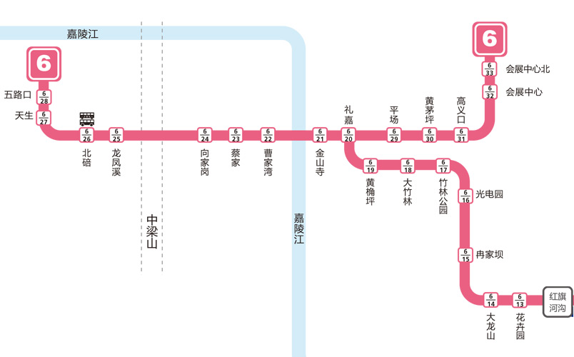 轨道6号线通北碚 北碚必须上头条了!